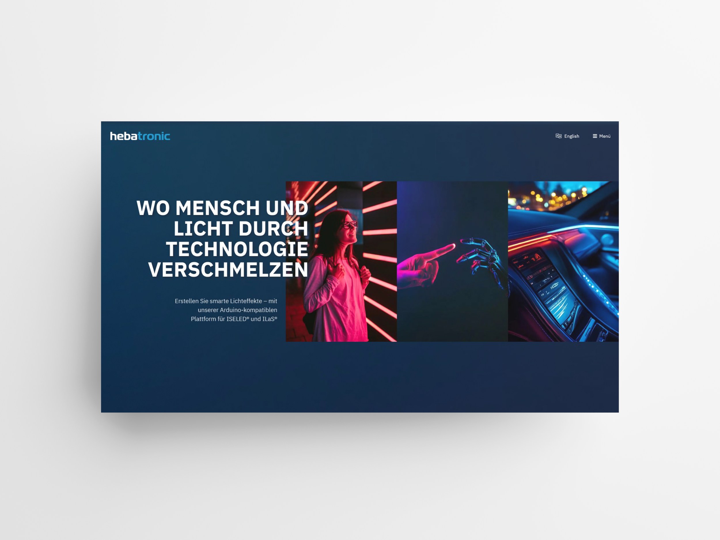 SJF Webseite Portfolio Screendesign Hebatronic LD Kontroller B2B